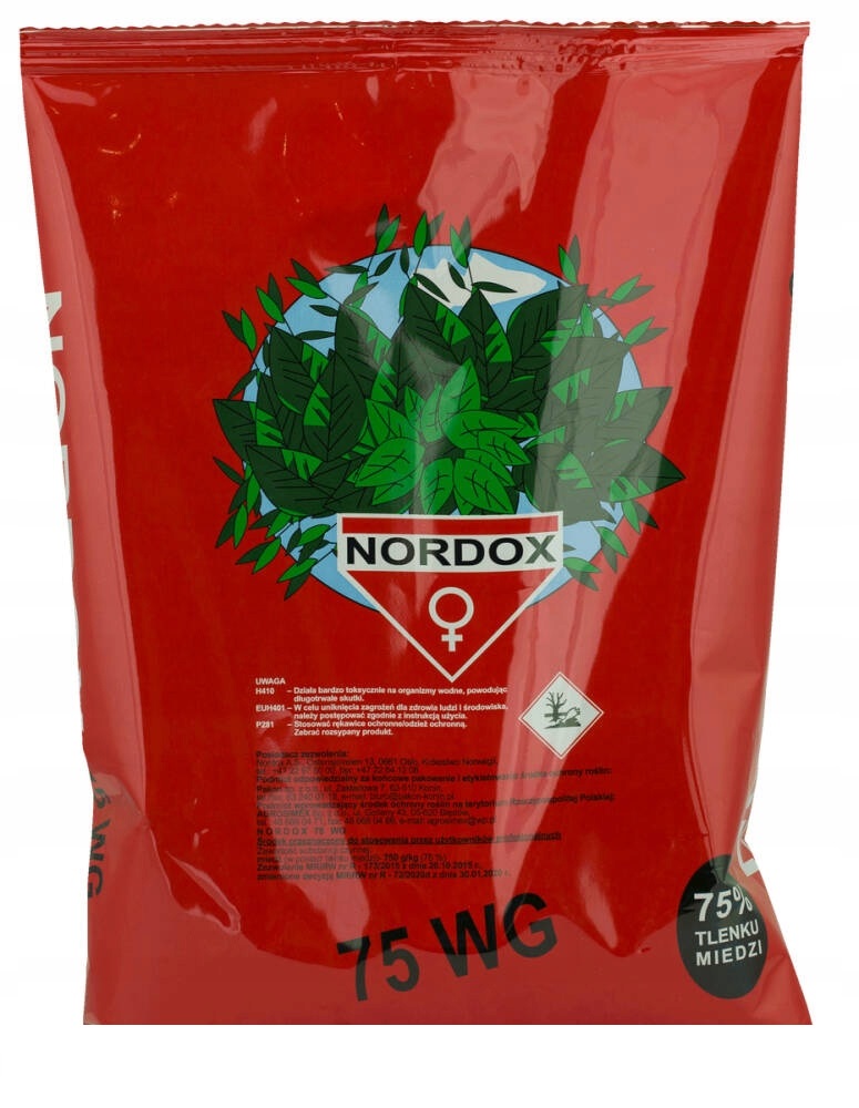 NORDOX 75WG 1KG CHOROBY GRZYBOWE , PARCH MĄCZNIAK