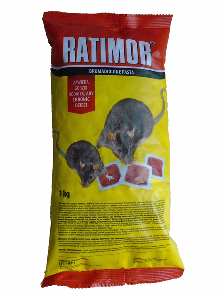 RATIMOR PASTA 1KG Na Myszy Szczury