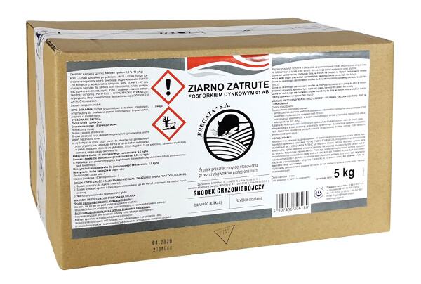 Zatrute Ziarno 5kg Fosforek Cynkowy