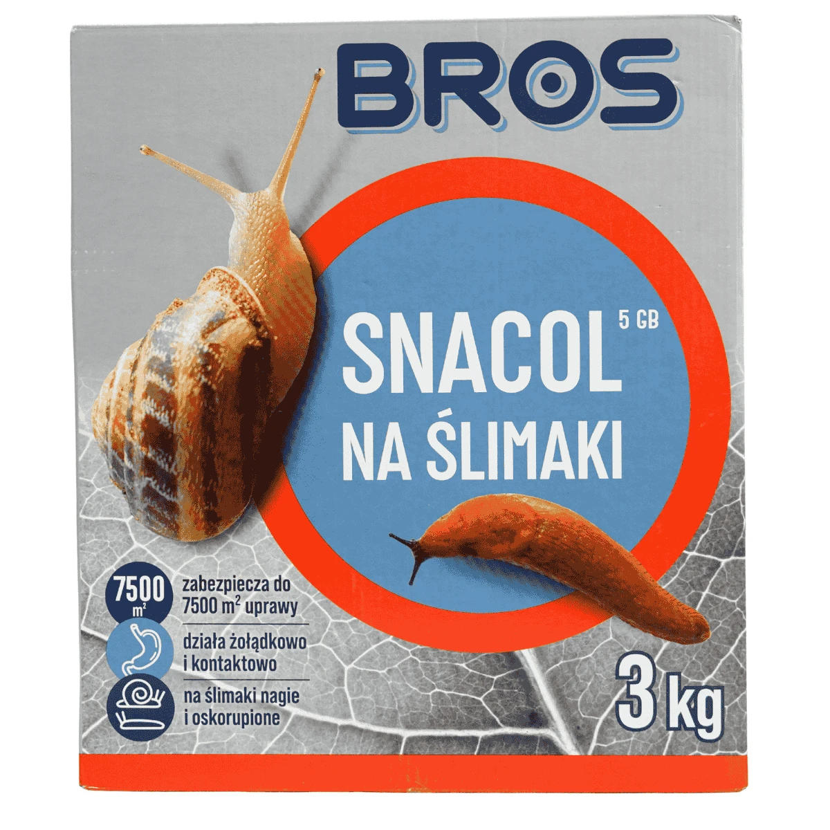 Bros Snacol 5 GB na ślimaki 3KG